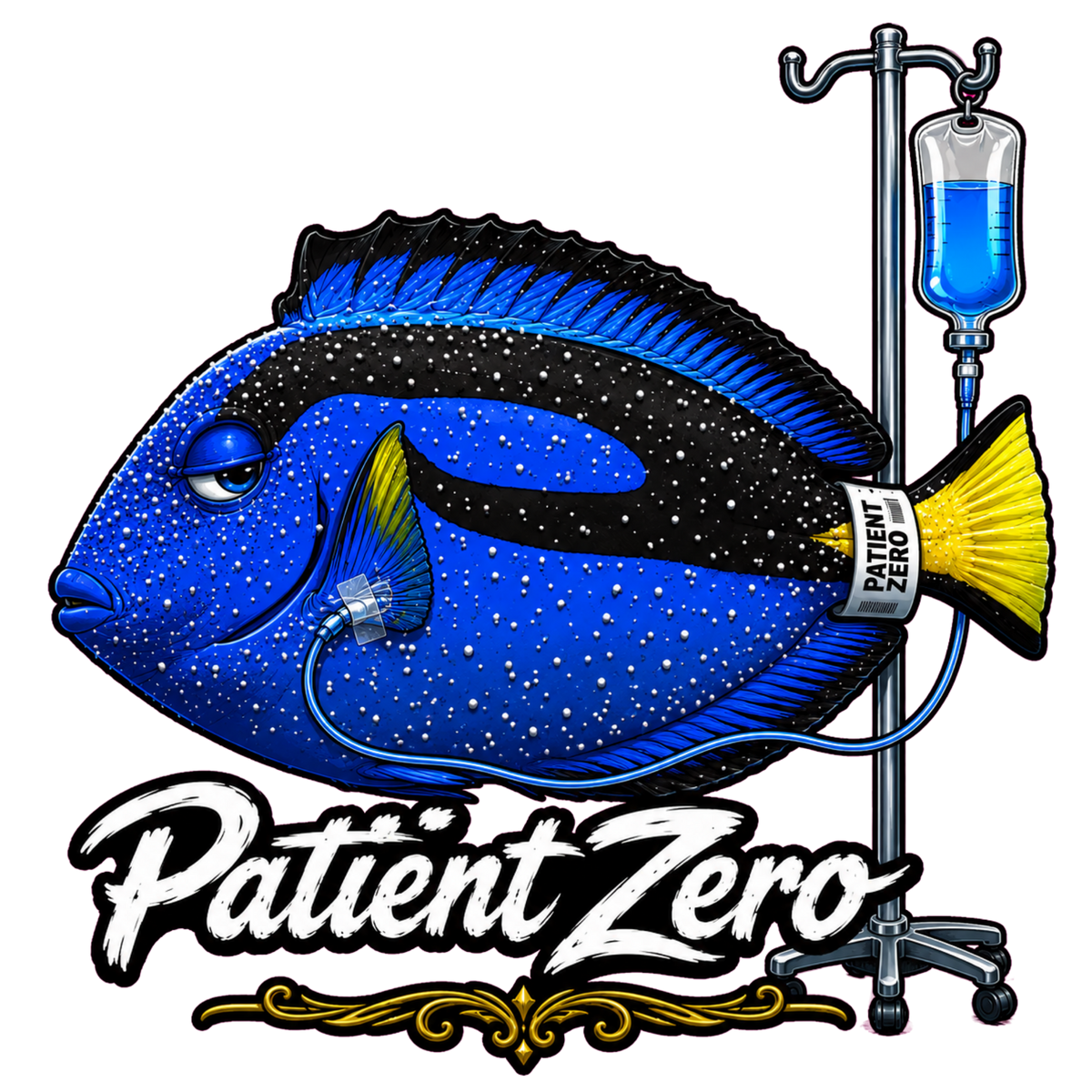 Patient Zero Blue Hippo T-Shirt
