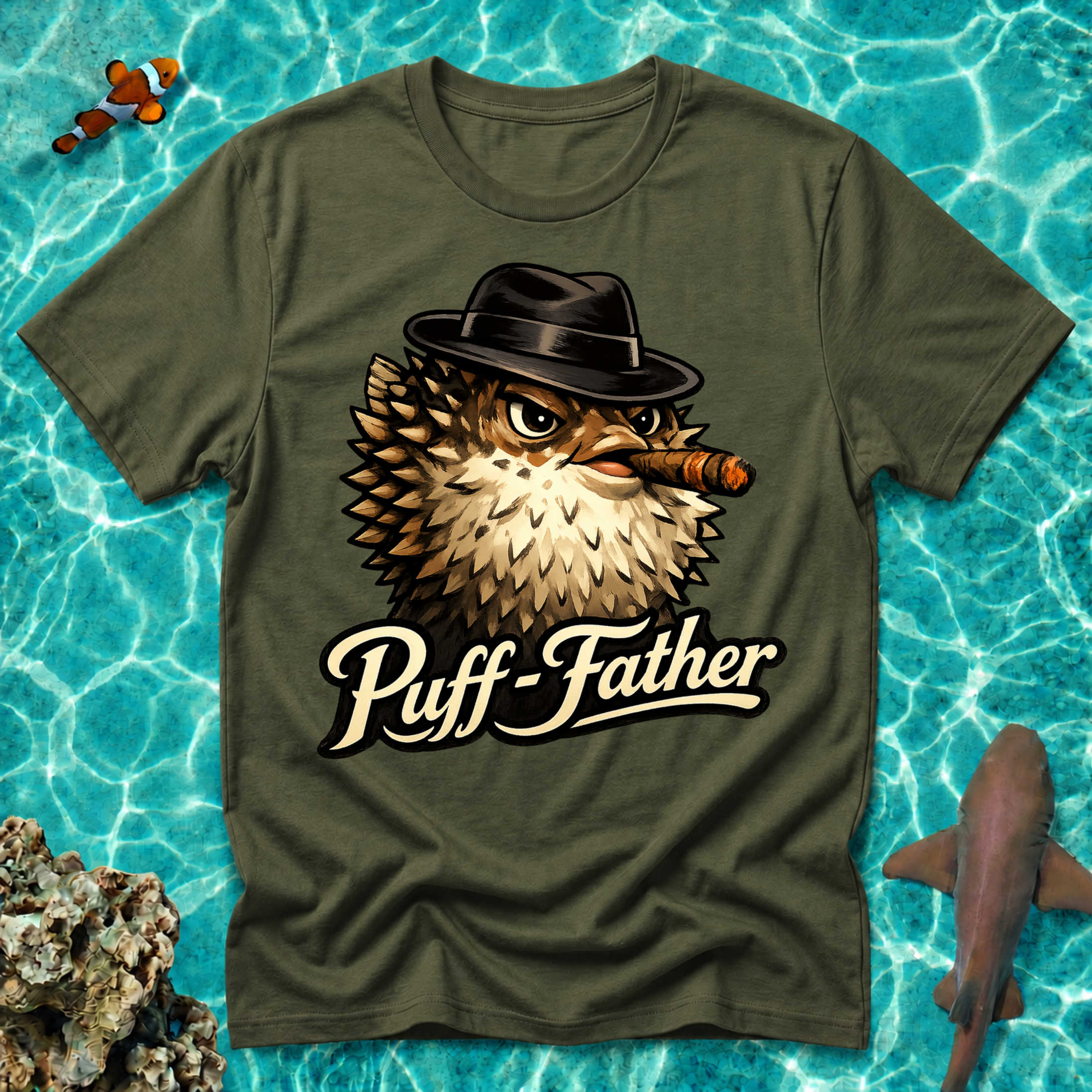 Puff Father with Cigar - T-shirt