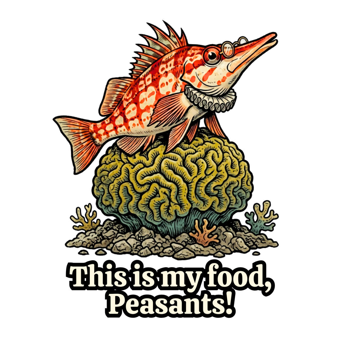 Longnose Hawkfish -This is my food, Peasants!