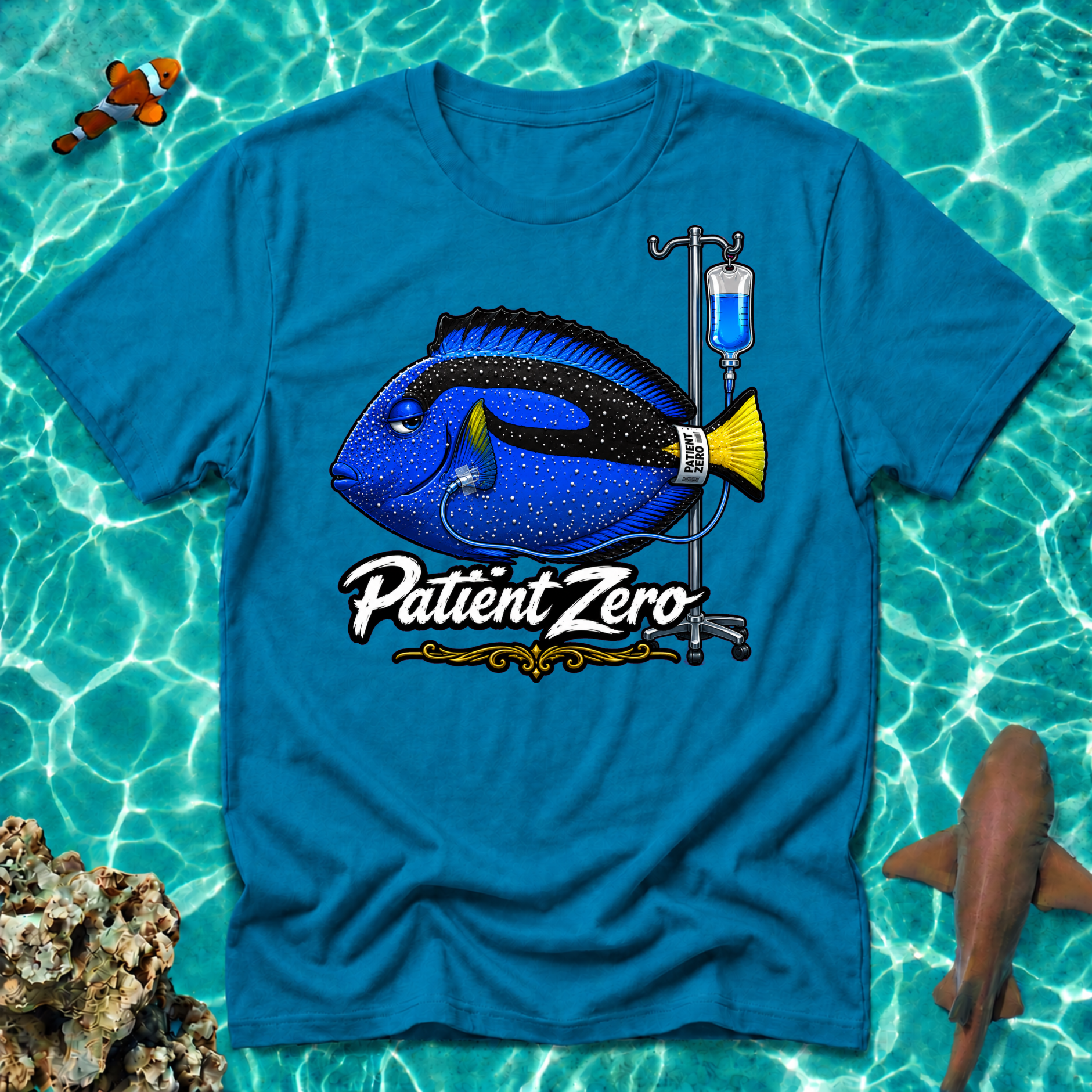 Patient Zero Blue Hippo T-Shirt