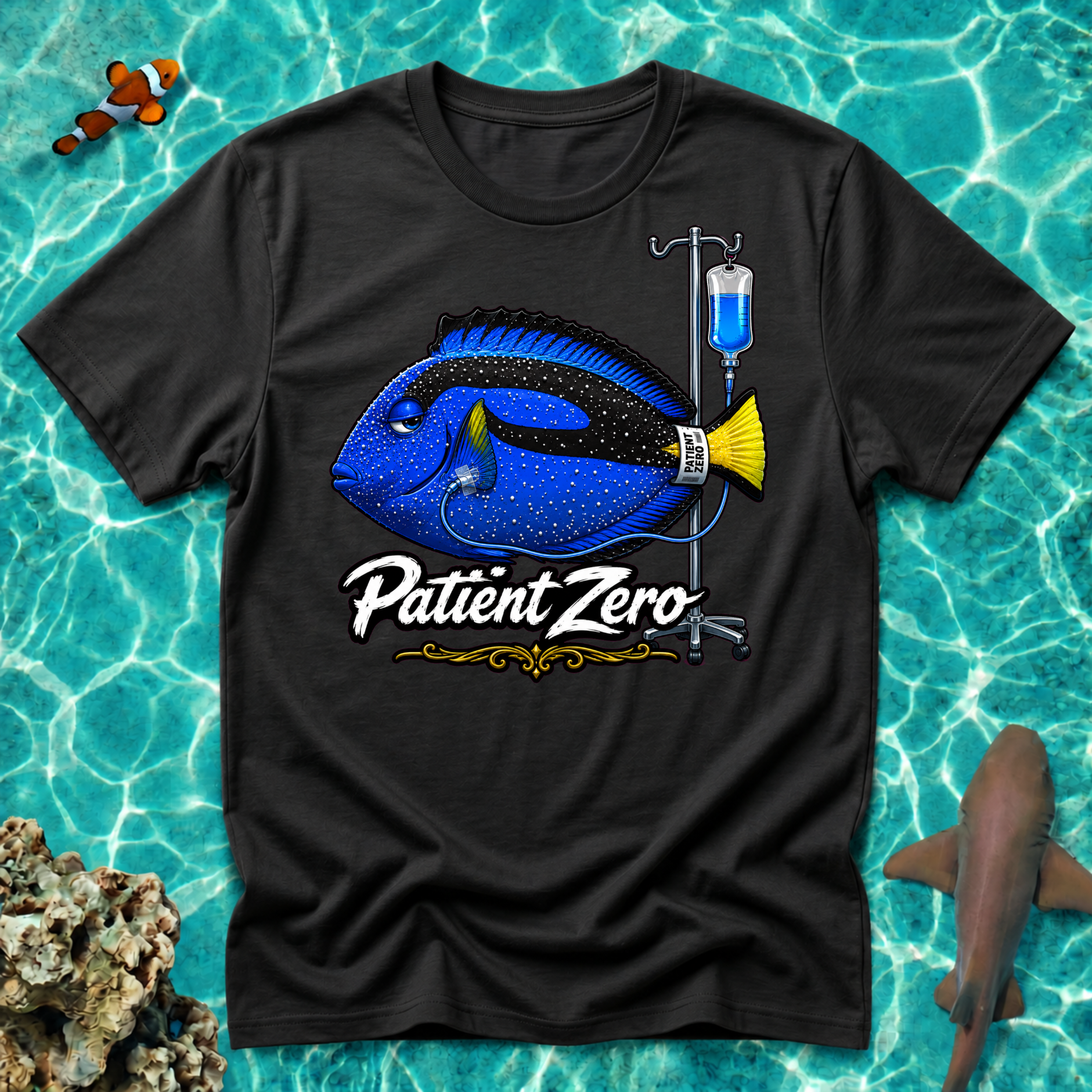 Patient Zero Blue Hippo T-Shirt