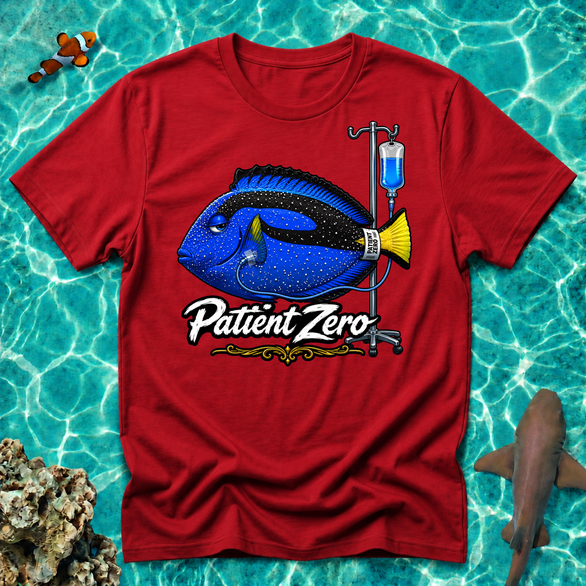 Patient Zero Blue Hippo T-Shirt