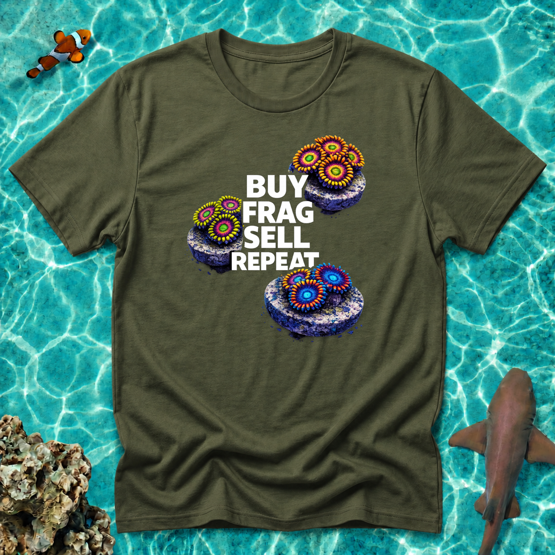 Buy Frag Sell Repeat Coral Reef T‑Shirt