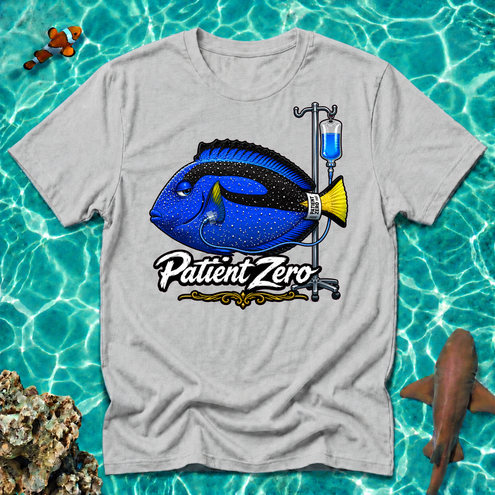 Patient Zero Blue Hippo T-Shirt