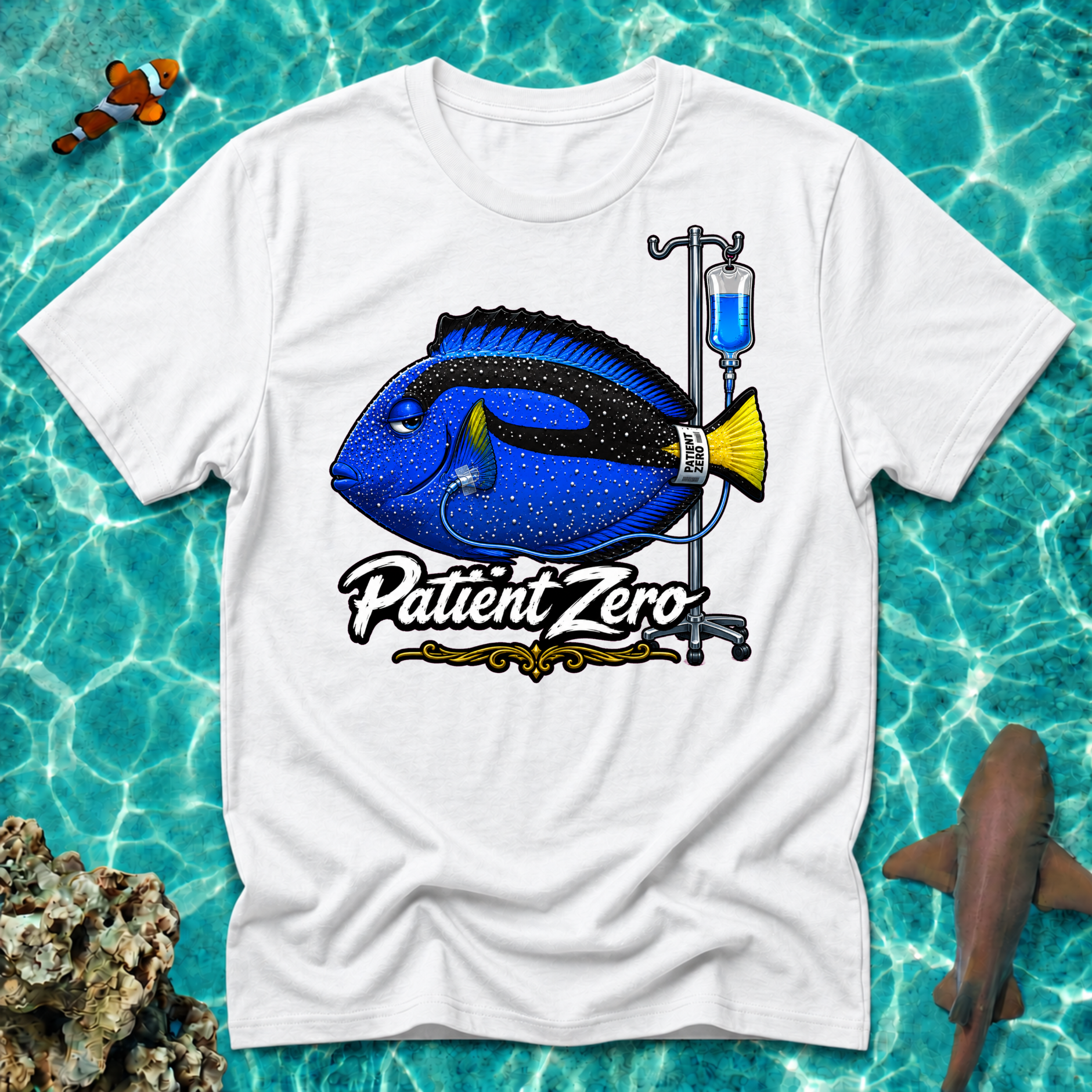 Patient Zero Blue Hippo T-Shirt